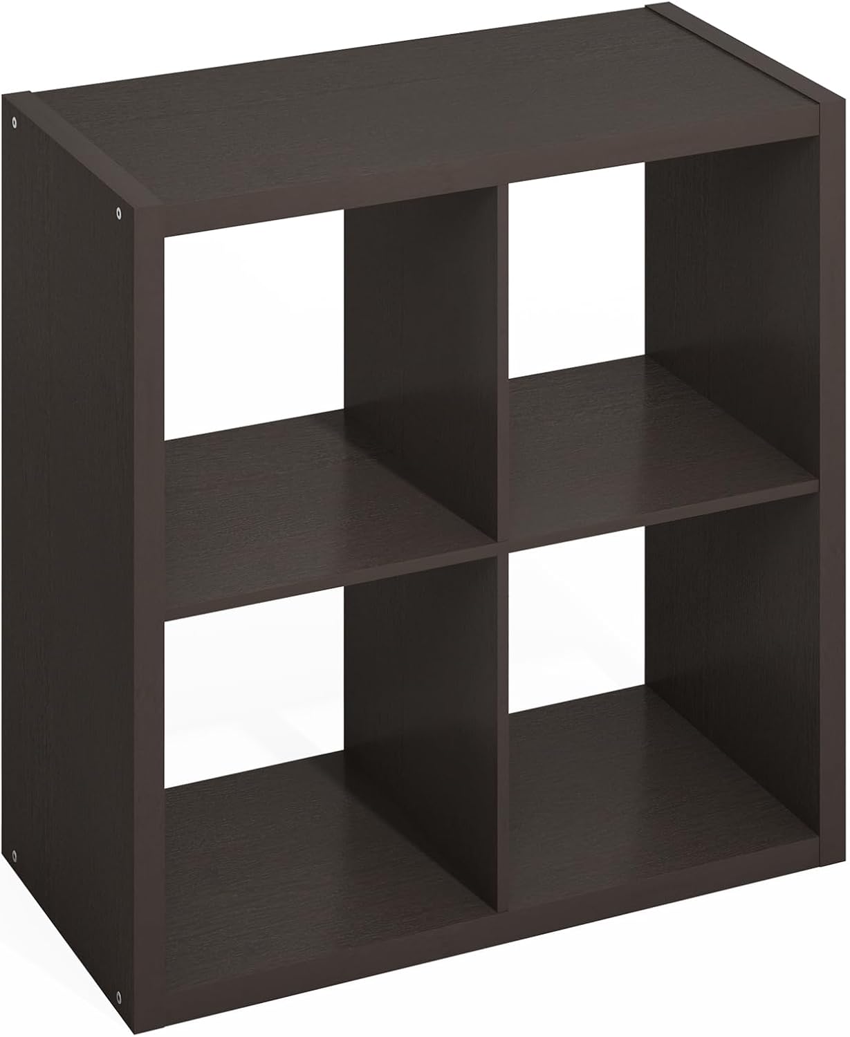 5-Cube Reversible Closet Shelf Organizer, White, Storage for Bedroom or Closet