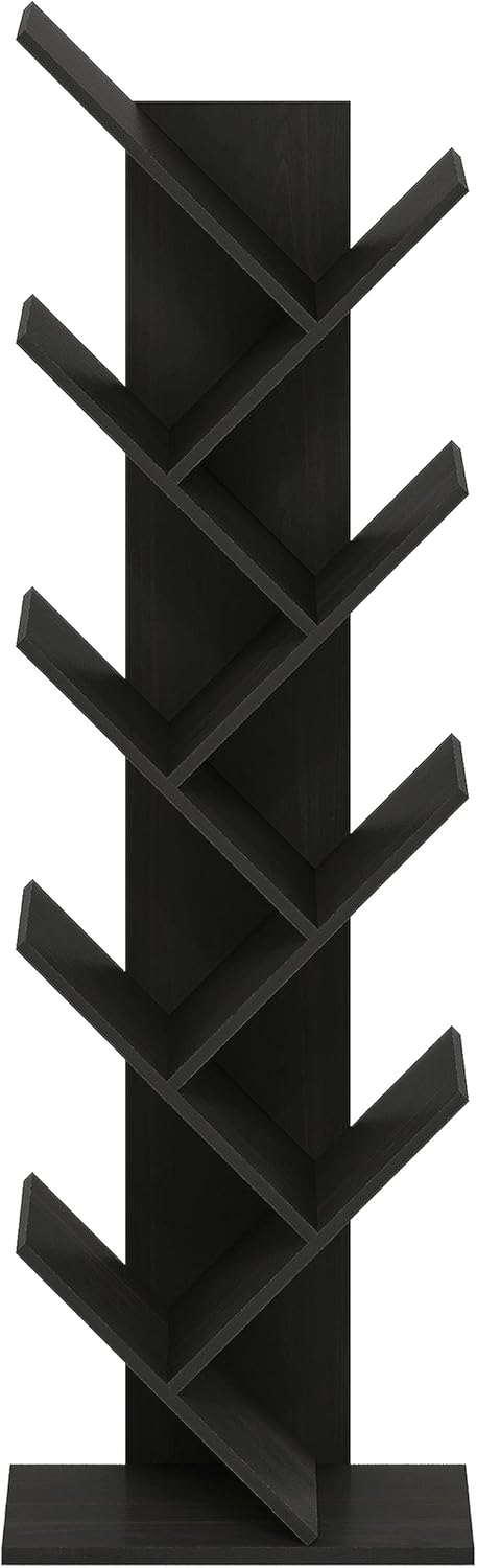 7-Cube Bookshelf, White, Bookcase for Living Room, Bedroom, Home Office