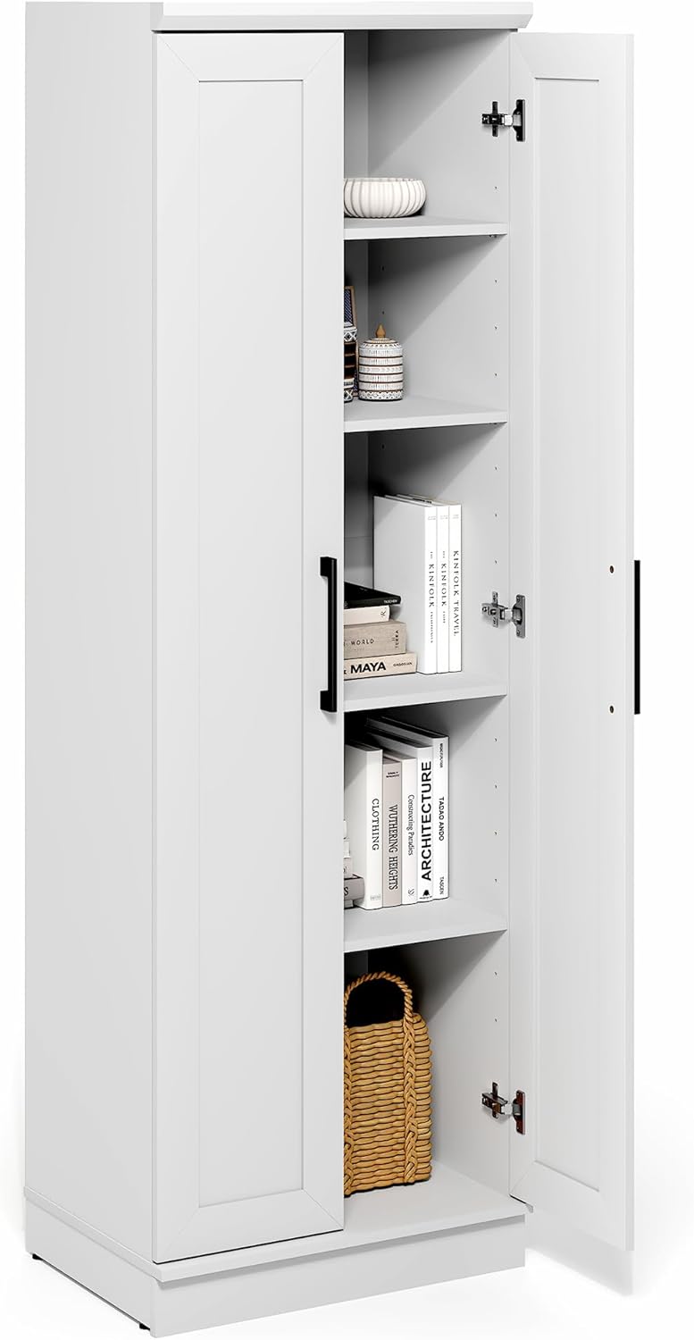 5-Cube Closed Back Bookshelf, Extra Thick Frame, Dark Oak, Storage Organizer