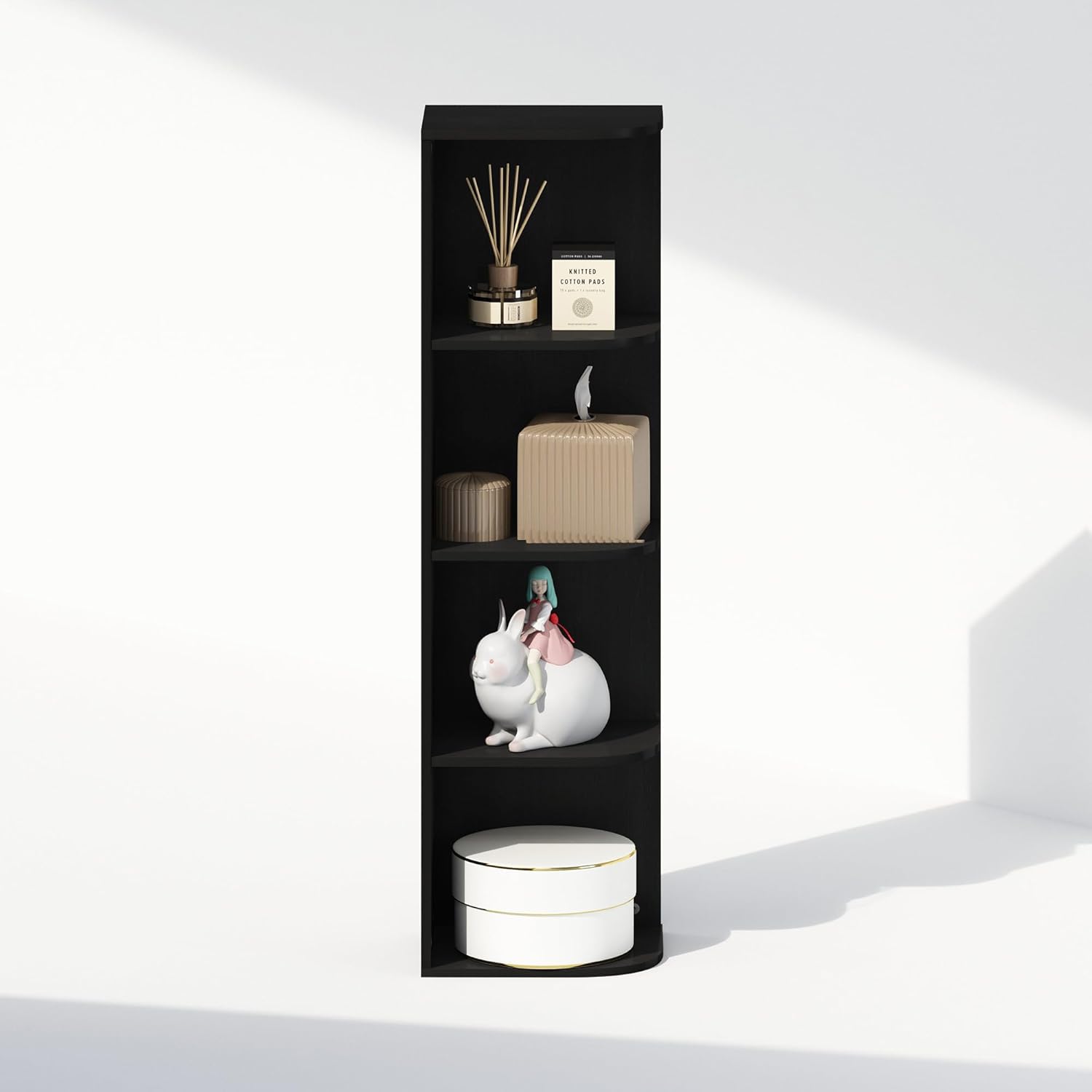 5-Cube Reversible Closet Shelf Organizer, White, Storage for Bedroom or Closet