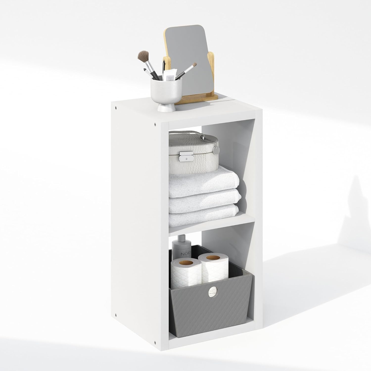 H-Shelf Cube Insert, Fits Extra Thick Cubes, White, Modular Storage Solution