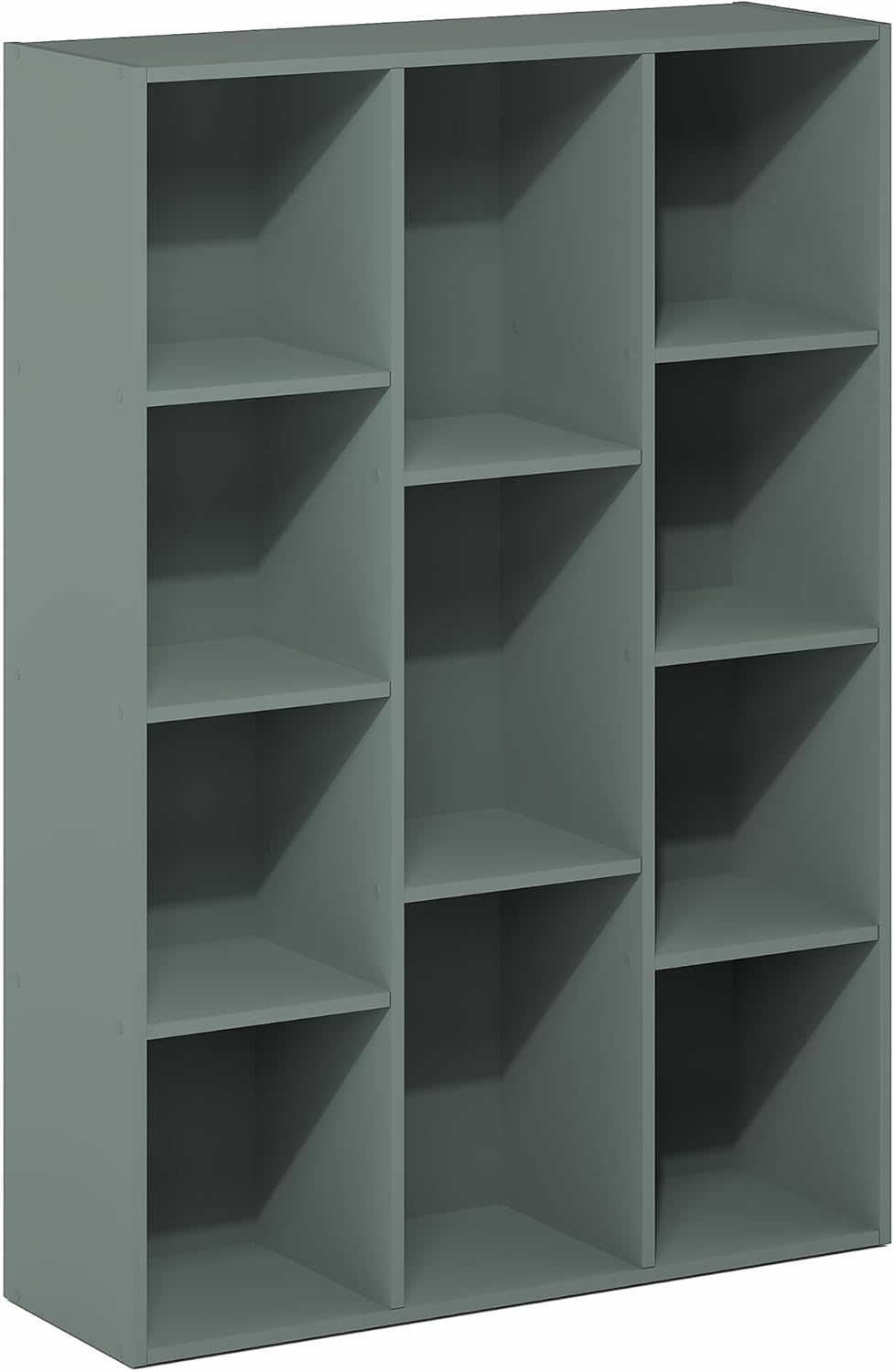 7-Cube Bookshelf, White, Bookcase for Living Room, Bedroom, Home Office