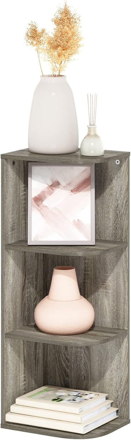 7-Cube Bookshelf, White, Bookcase for Living Room, Bedroom, Home Office