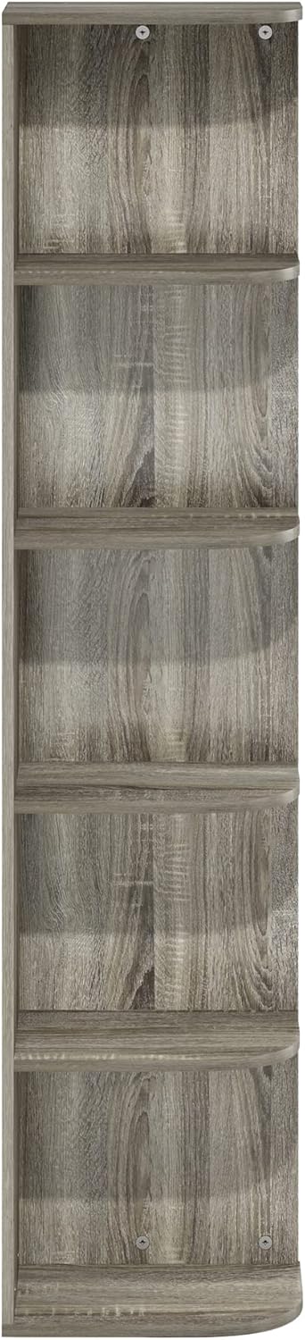 7-Cube Bookshelf, White, Bookcase for Living Room, Bedroom, Home Office