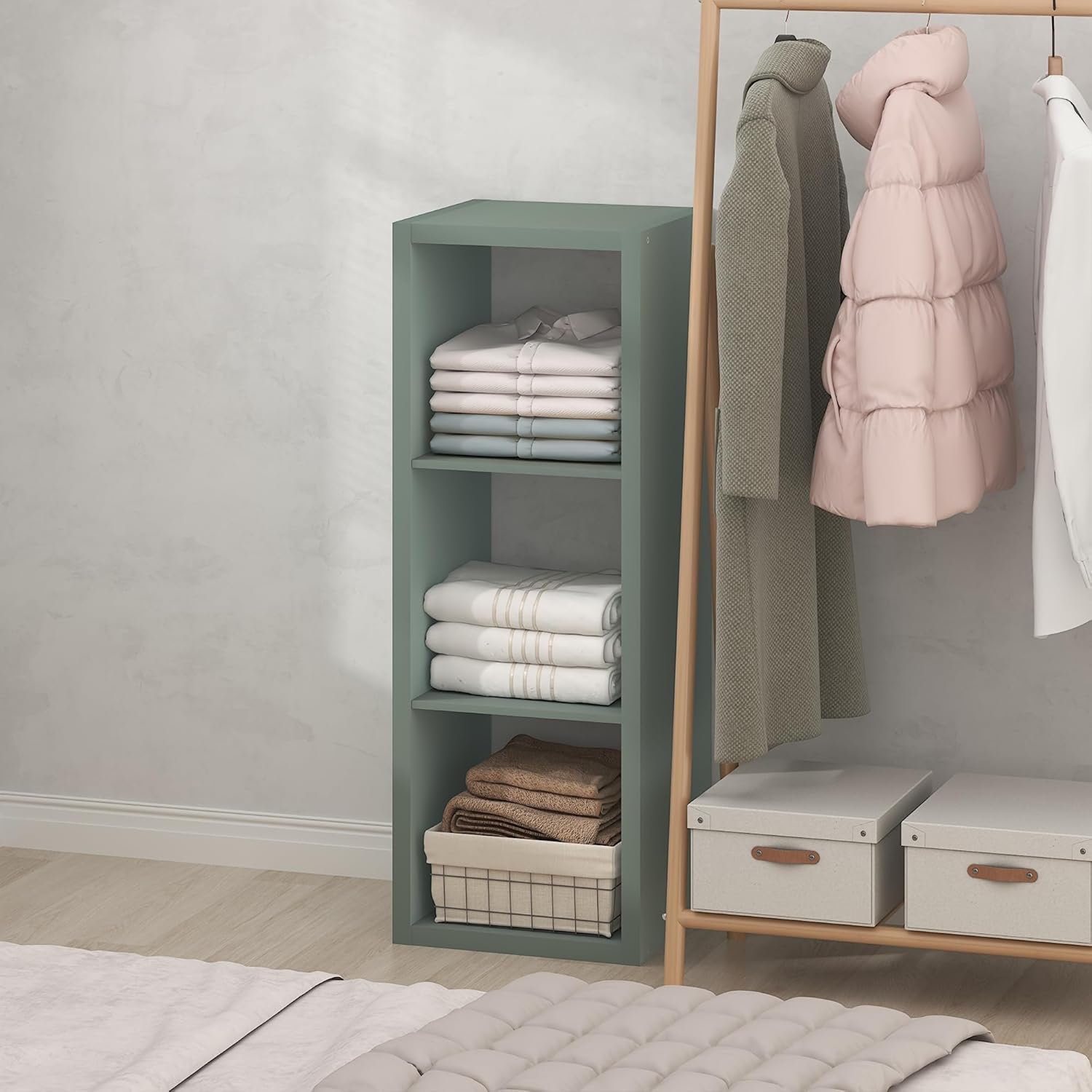 H-Shelf Cube Insert, Fits Extra Thick Cubes, White, Modular Storage Solution