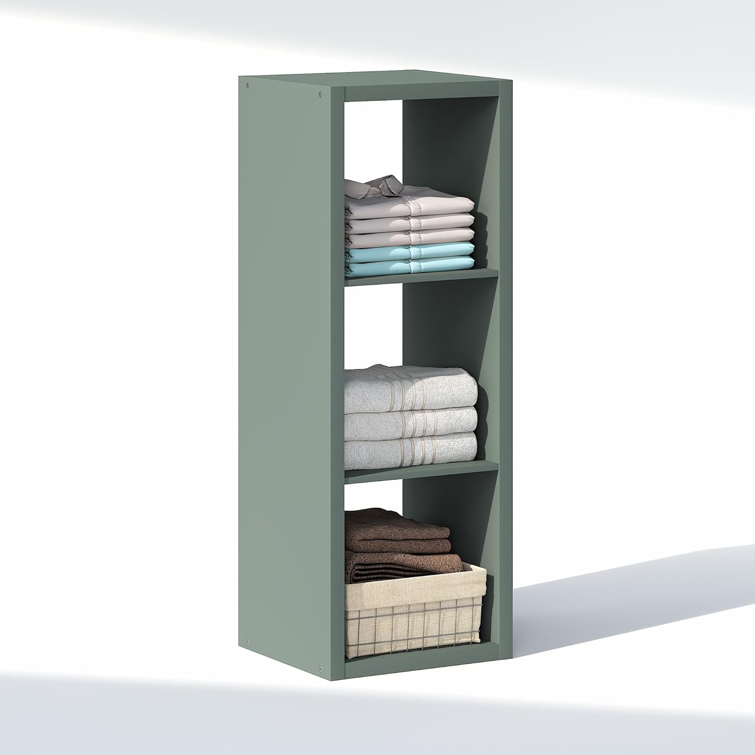 H-Shelf Cube Insert, Fits Extra Thick Cubes, White, Modular Storage Solution