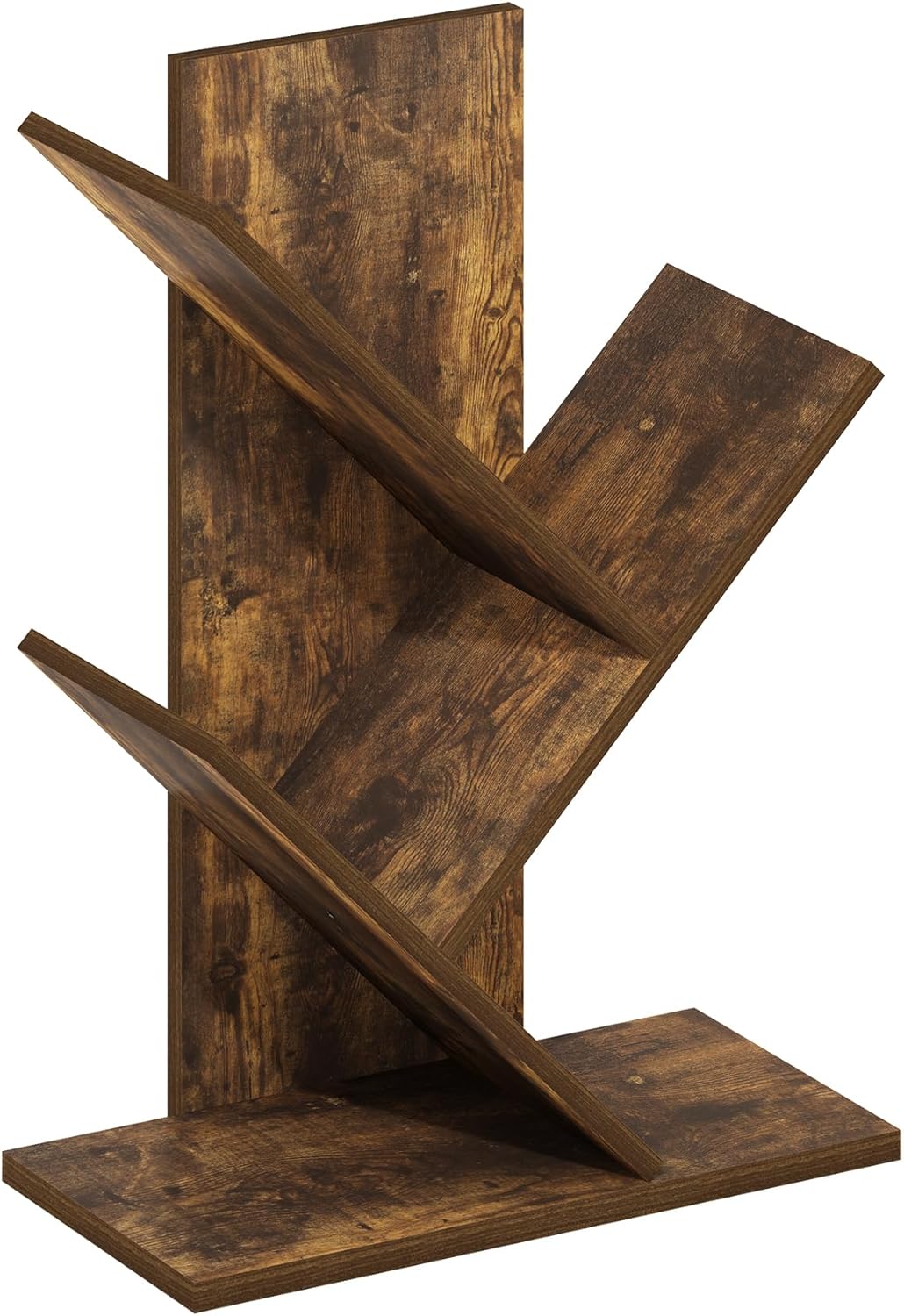 7-Cube Bookshelf, White, Bookcase for Living Room, Bedroom, Home Office