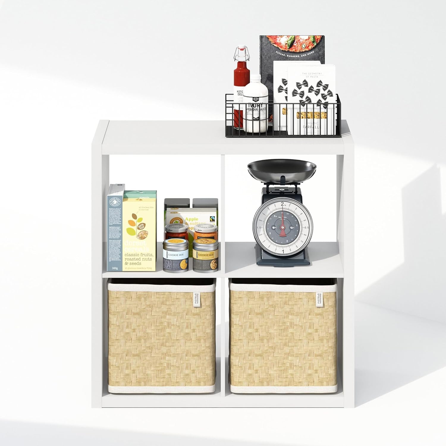 H-Shelf Cube Insert, Fits Extra Thick Cubes, White, Modular Storage Solution