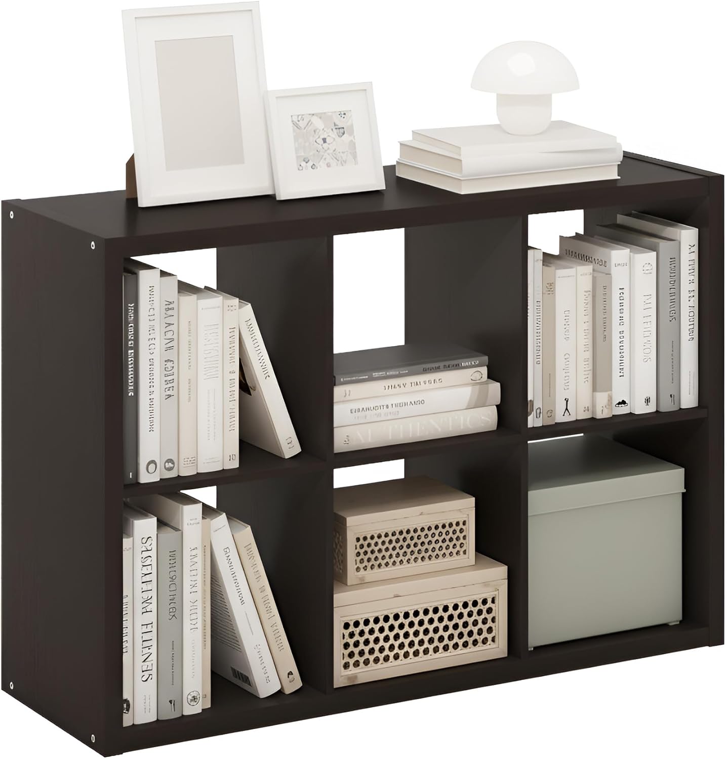 4-Cube Open Back Storage Organizer, White, Multi-Purpose Shelf