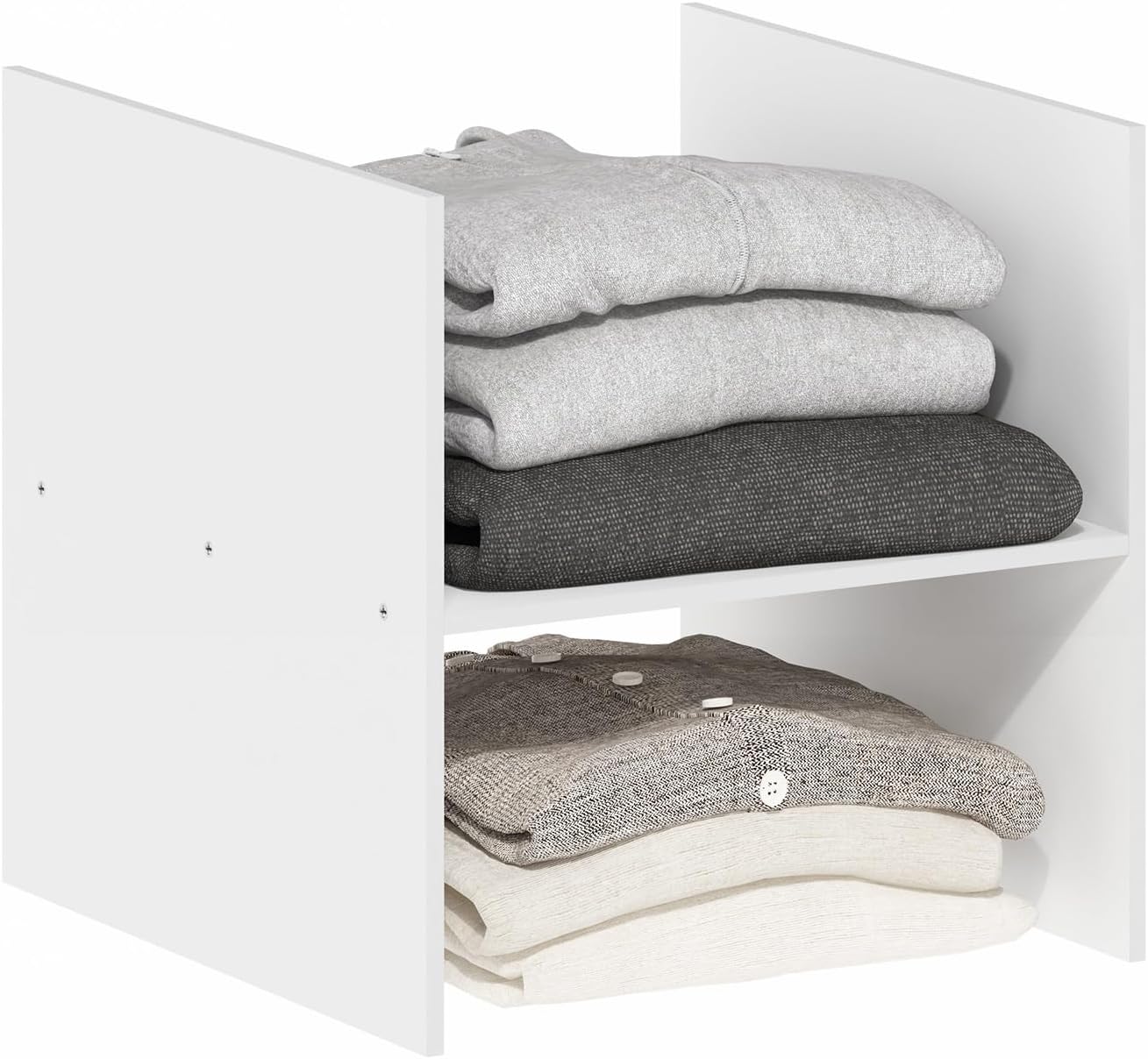 H-Shelf Cube Insert, Fits Extra Thick Cubes, White, Modular Storage Solution