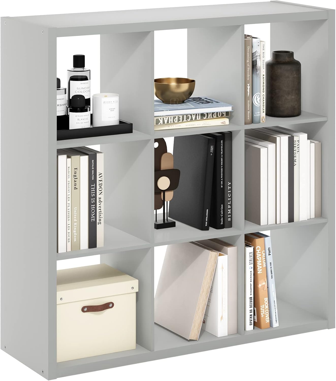 4-Cube Open Back Storage Organizer, White, Multi-Purpose Shelf