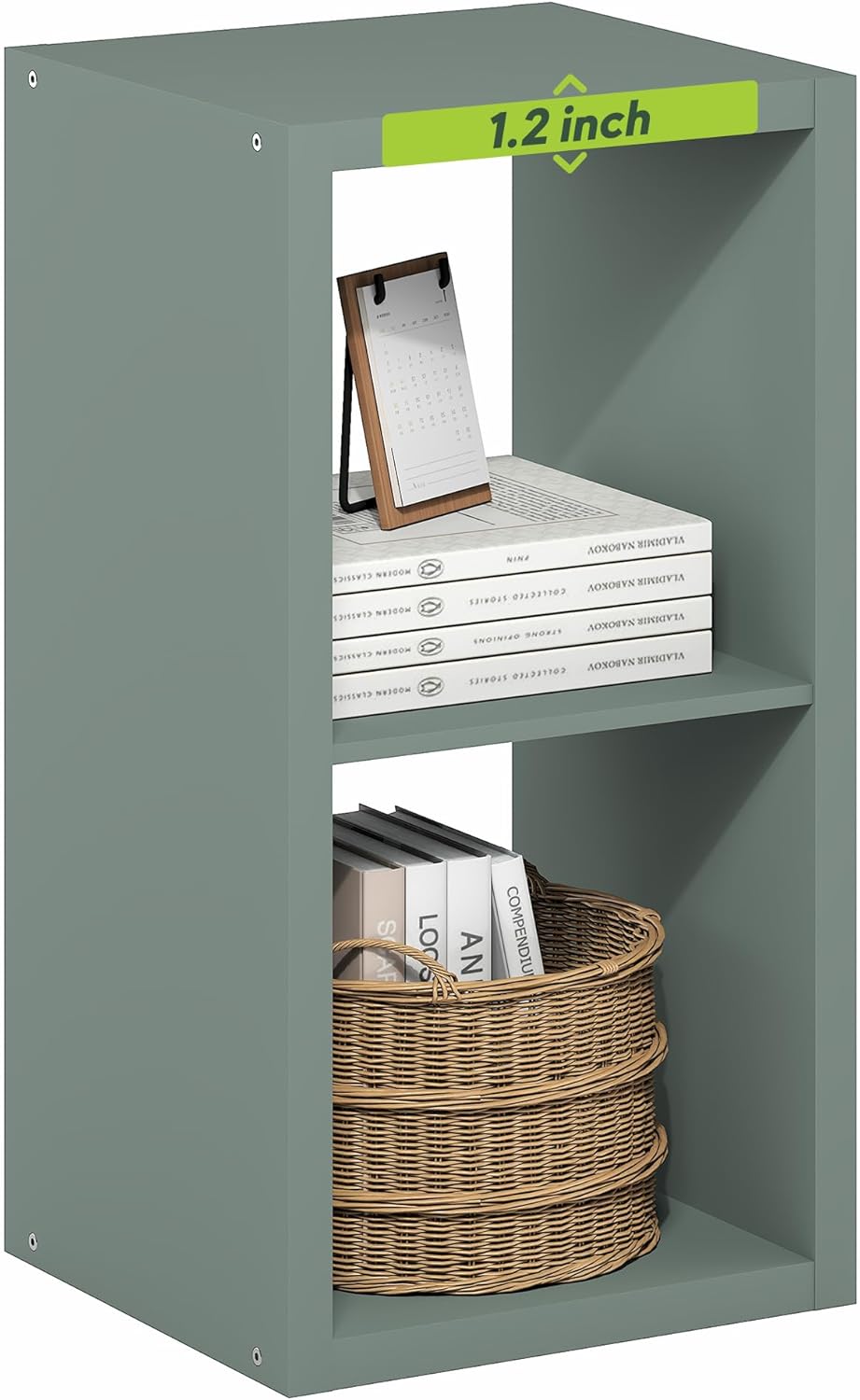 4-Cube Open Back Storage Organizer, White, Multi-Purpose Shelf