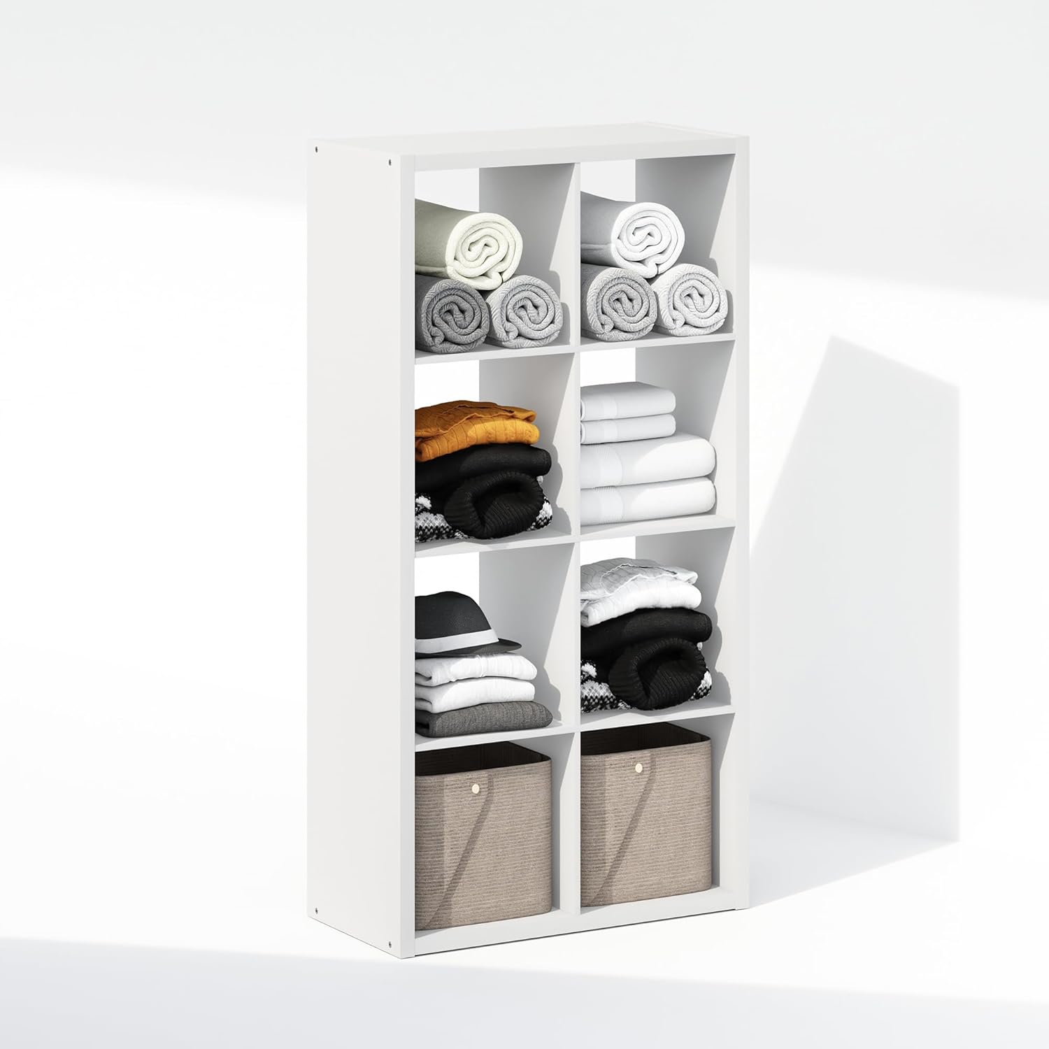 H-Shelf Cube Insert, Fits Extra Thick Cubes, White, Modular Storage Solution