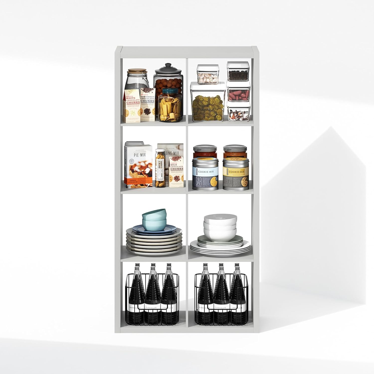 H-Shelf Cube Insert, Fits Extra Thick Cubes, White, Modular Storage Solution