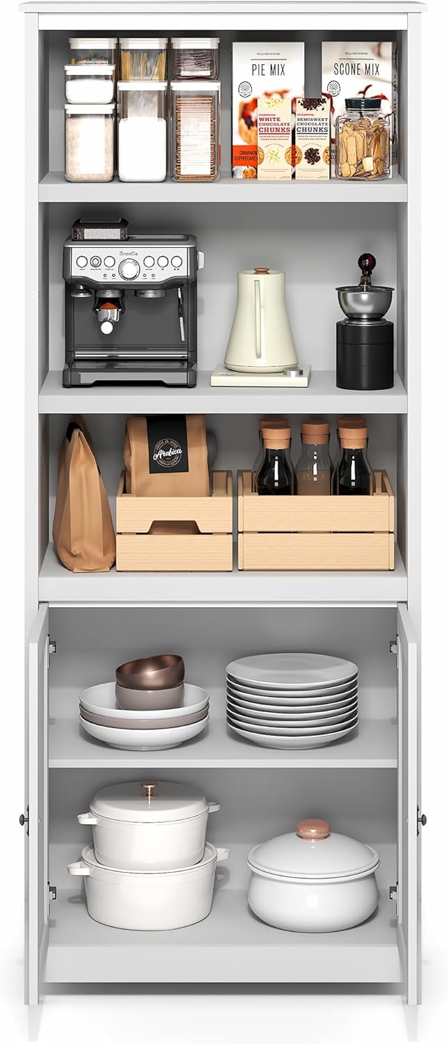 5-Cube Closed Back Bookshelf, Extra Thick Frame, Dark Oak, Storage Organizer