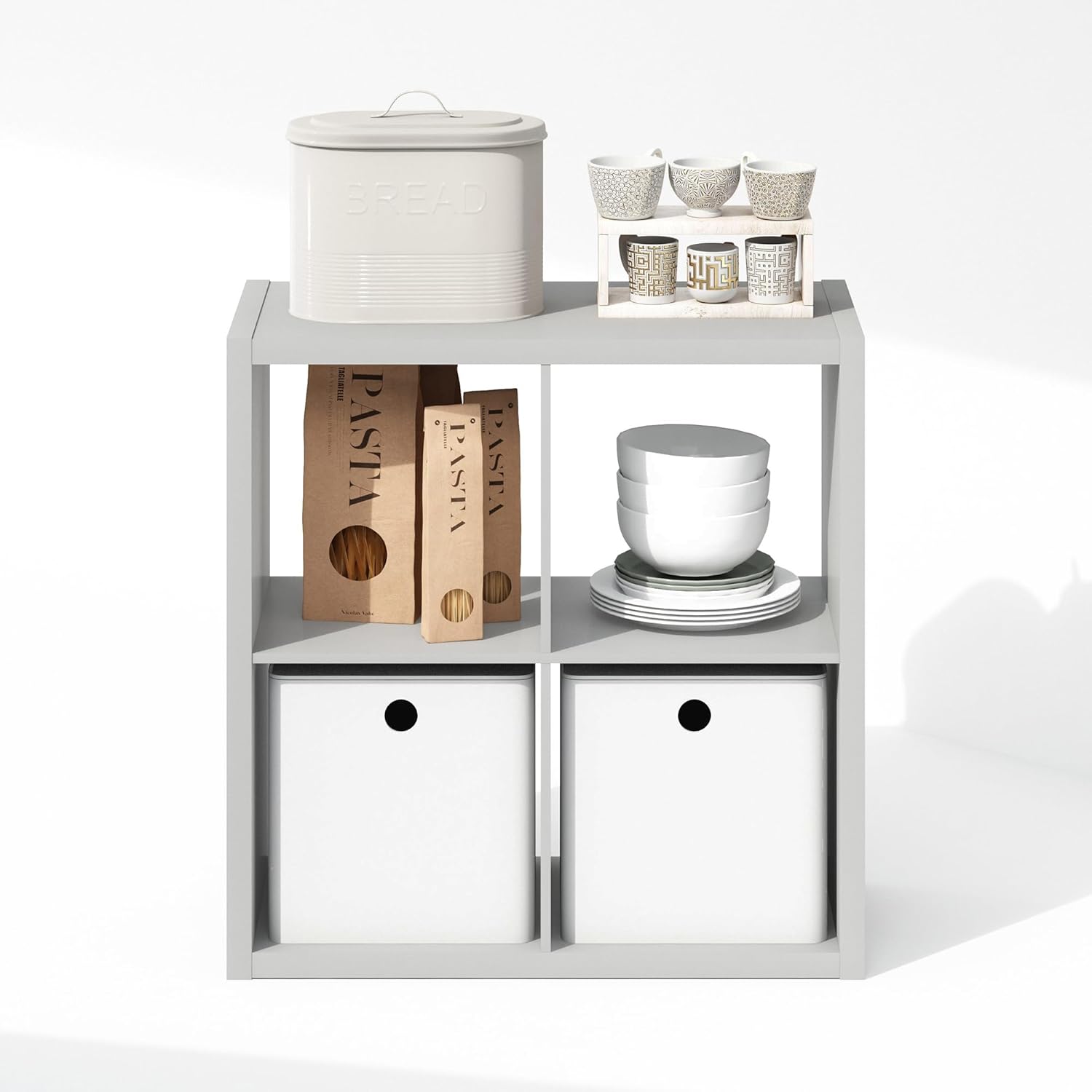 H-Shelf Cube Insert, Fits Extra Thick Cubes, White, Modular Storage Solution