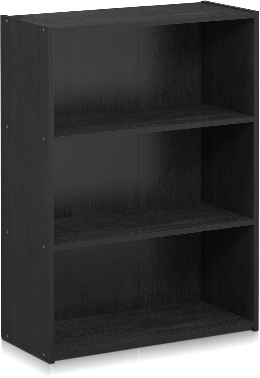 5-Cube Closed Back Bookshelf, Extra Thick Frame, Dark Oak, Storage Organizer