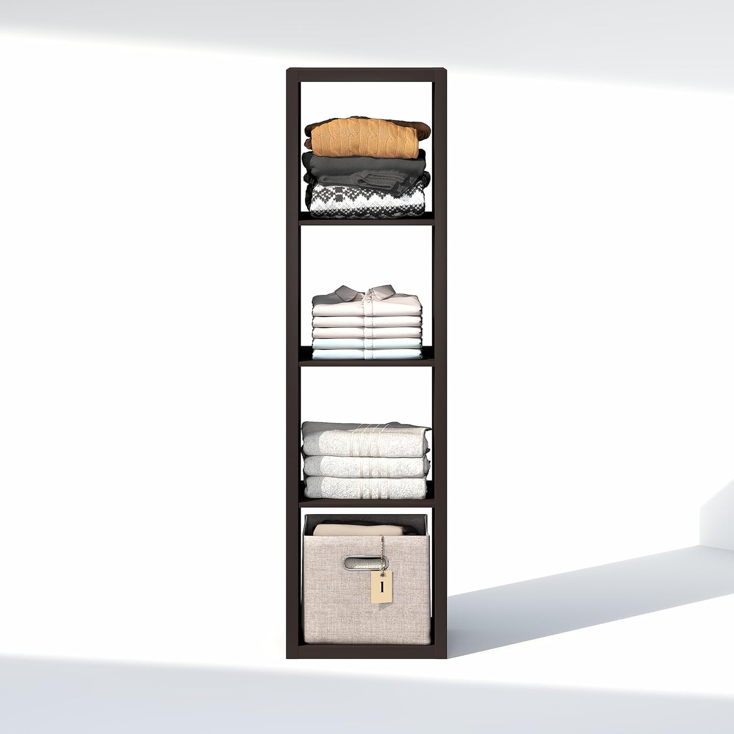 H-Shelf Cube Insert, Fits Extra Thick Cubes, White, Modular Storage Solution