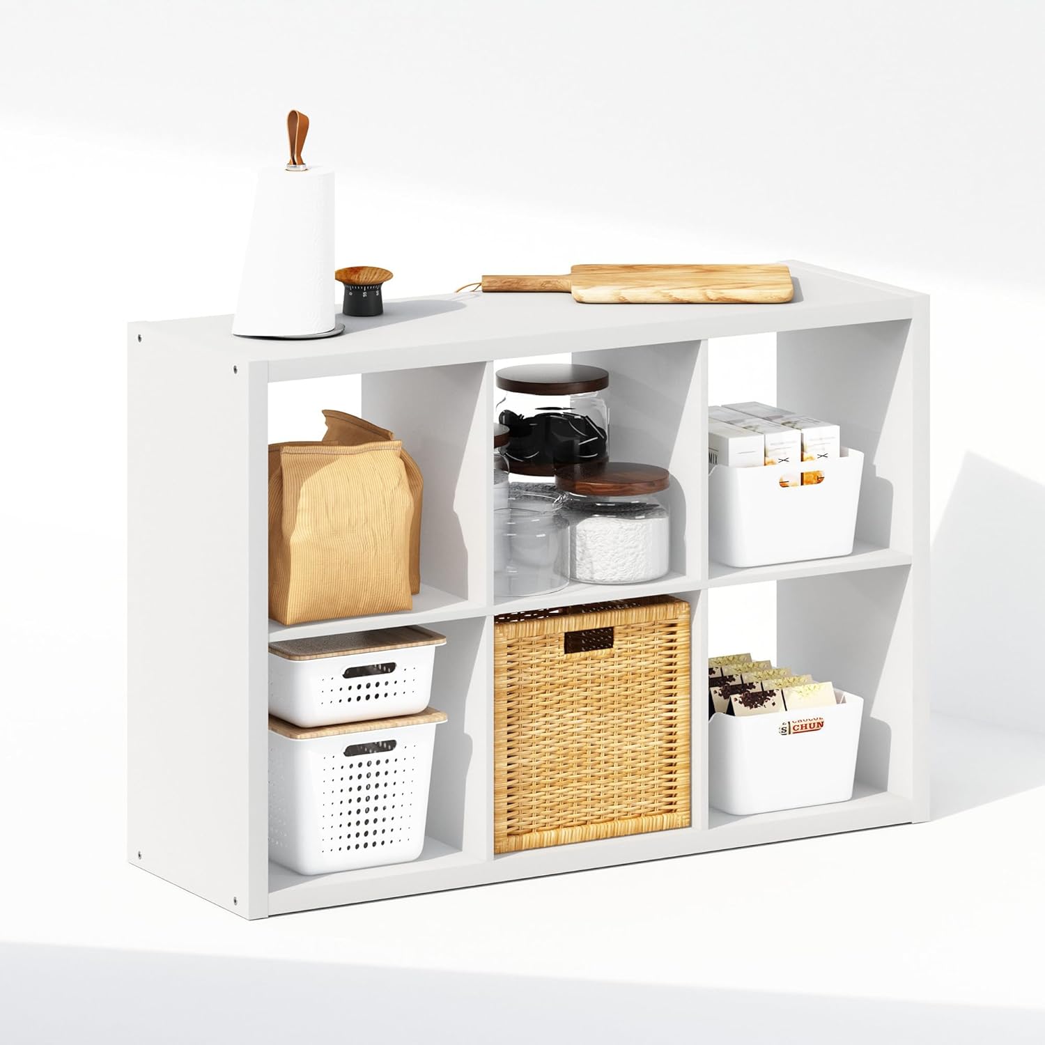 H-Shelf Cube Insert, Fits Extra Thick Cubes, White, Modular Storage Solution