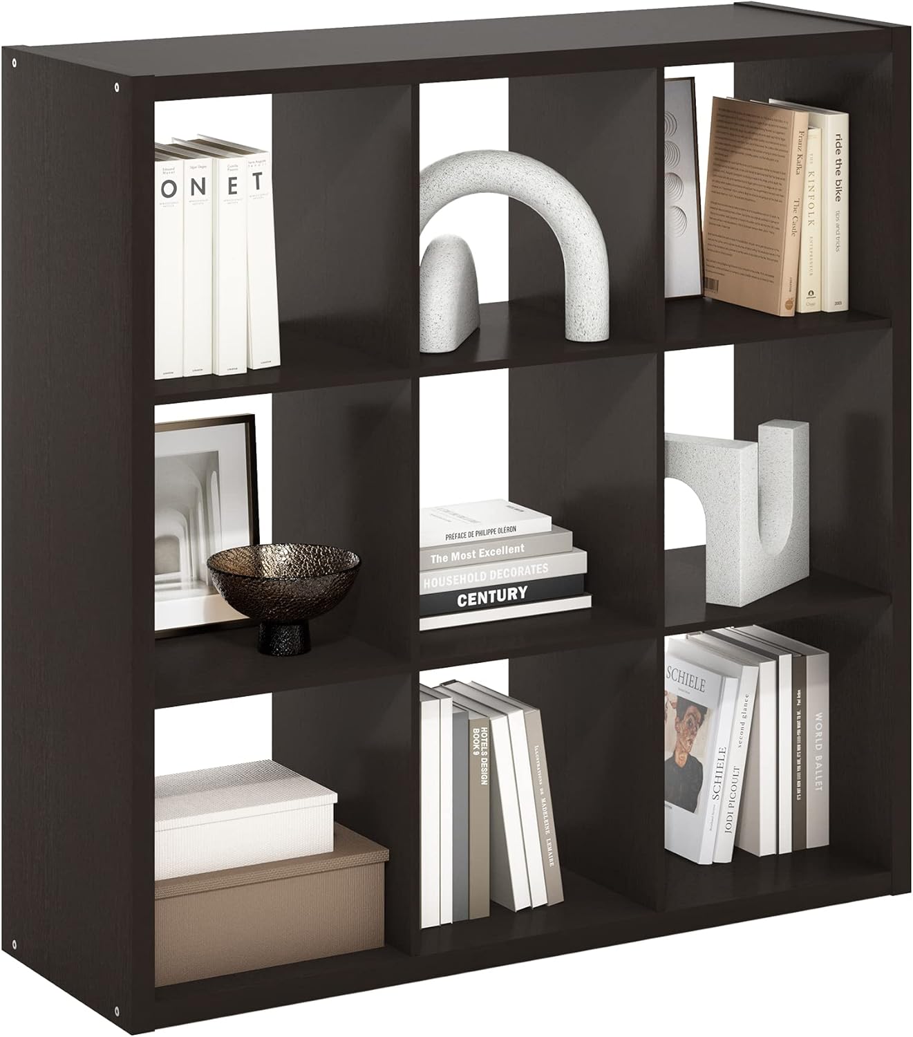 4-Cube Open Back Storage Organizer, White, Multi-Purpose Shelf
