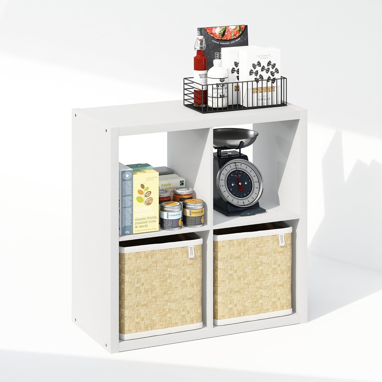 H-Shelf Cube Insert, Fits Extra Thick Cubes, White, Modular Storage Solution