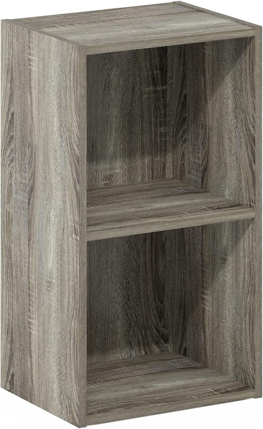 7-Cube Bookshelf, White, Bookcase for Living Room, Bedroom, Home Office