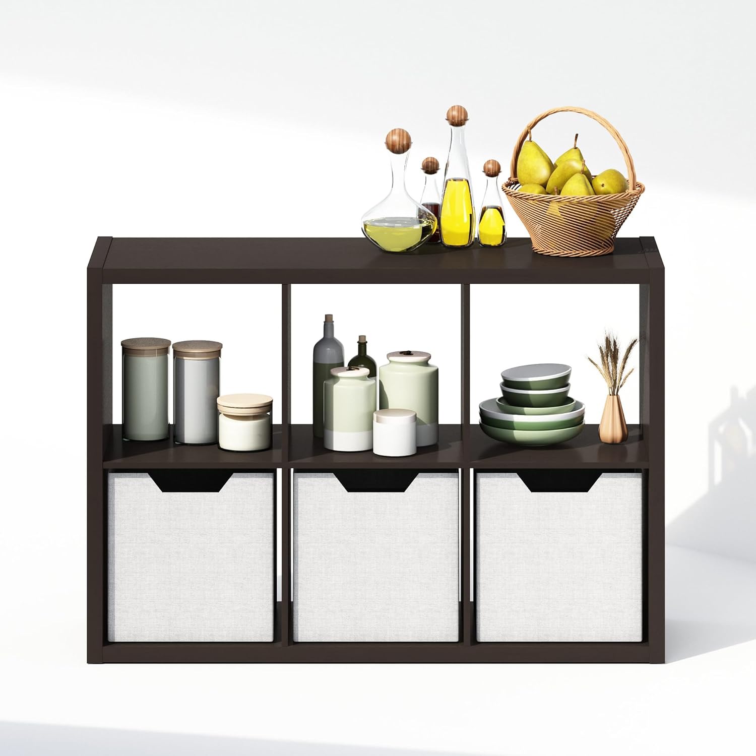 H-Shelf Cube Insert, Fits Extra Thick Cubes, White, Modular Storage Solution