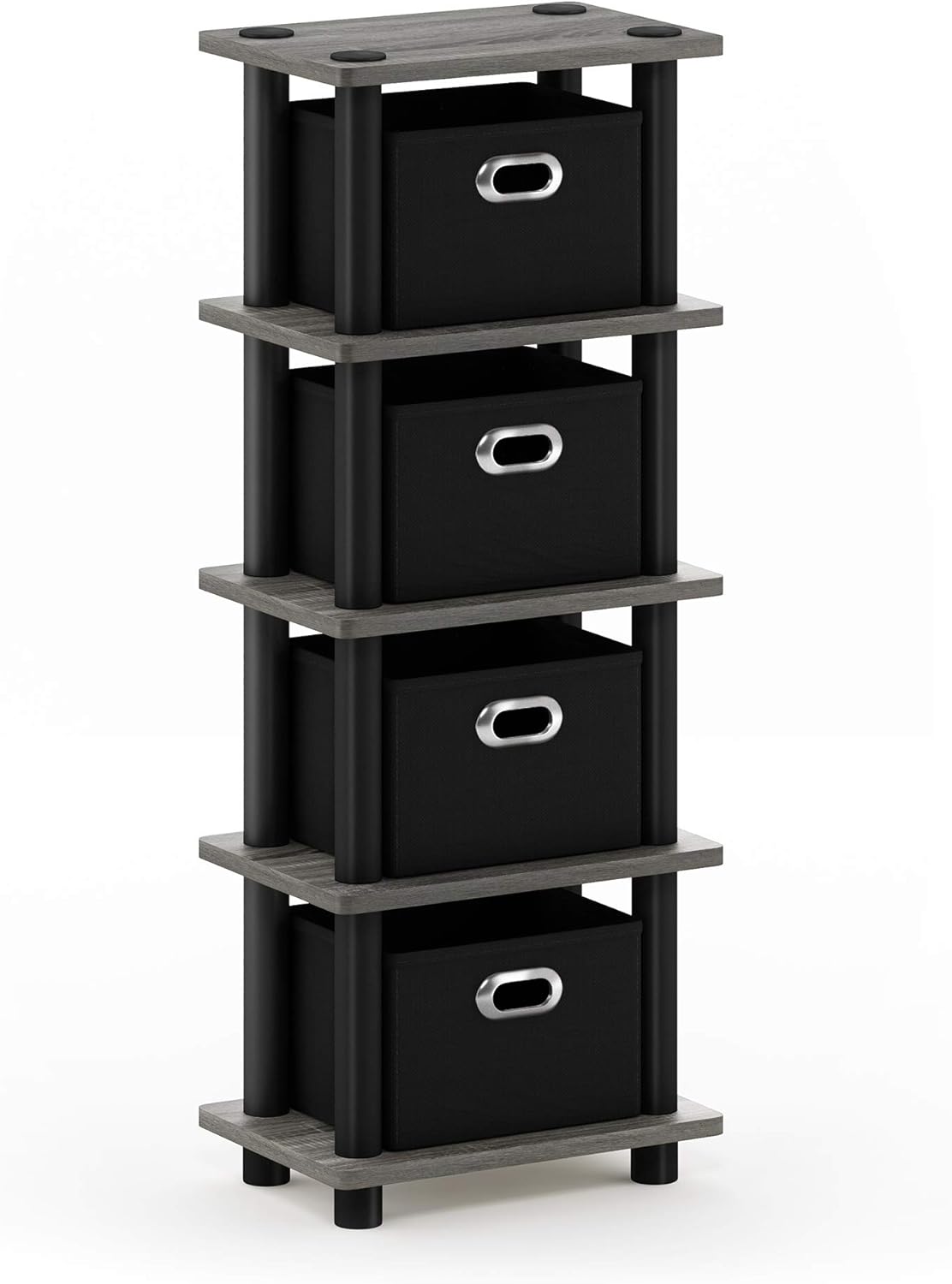 16-Cube Open Storage Shelf, Extra Thick Frame, White, Display & Organization