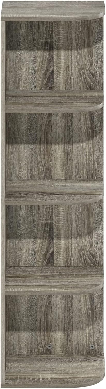 7-Cube Bookshelf, White, Bookcase for Living Room, Bedroom, Home Office