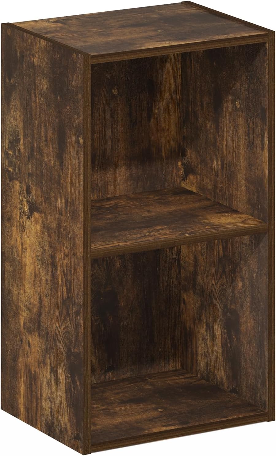 7-Cube Bookshelf, White, Bookcase for Living Room, Bedroom, Home Office