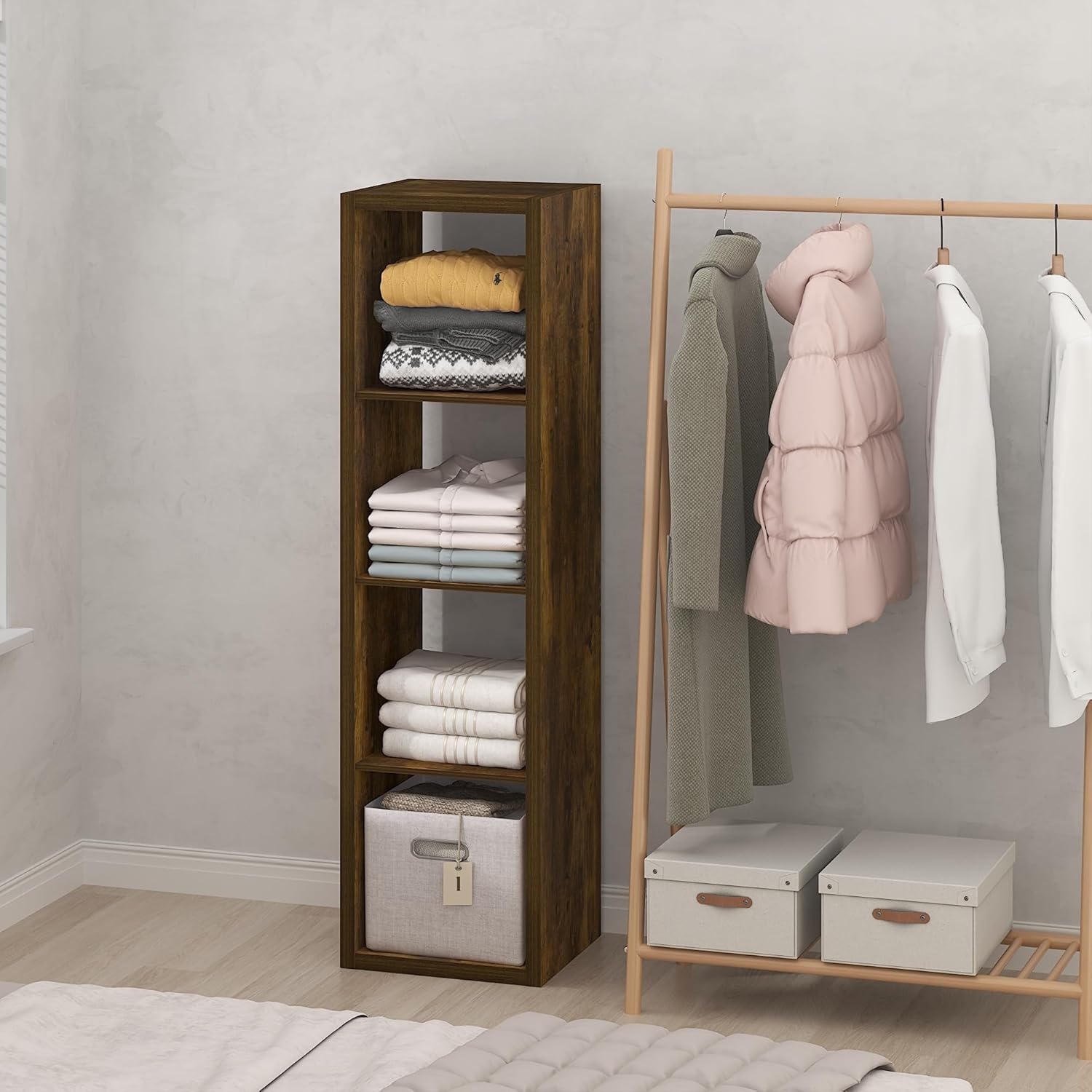 H-Shelf Cube Insert, Fits Extra Thick Cubes, White, Modular Storage Solution