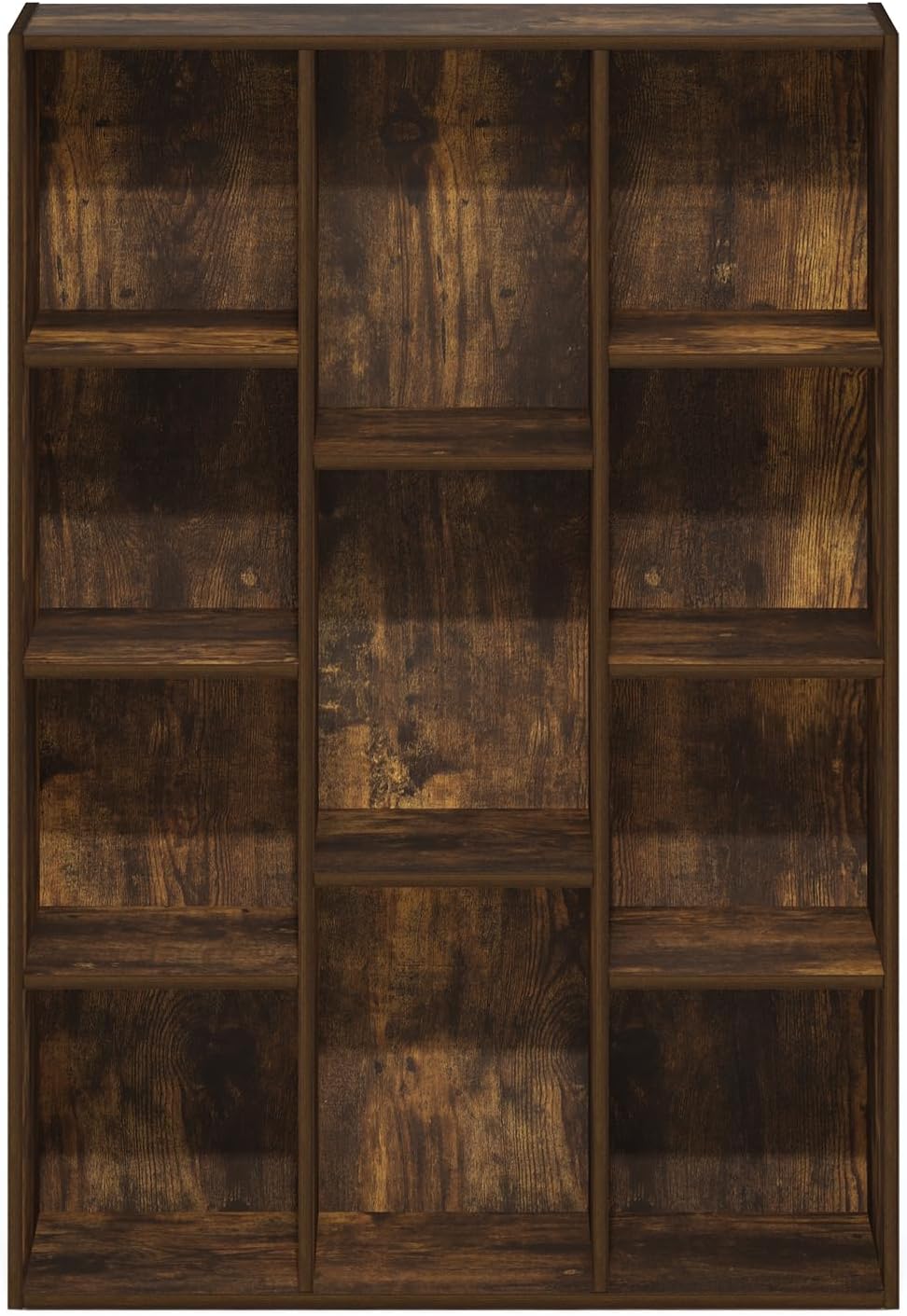 7-Cube Bookshelf, White, Bookcase for Living Room, Bedroom, Home Office