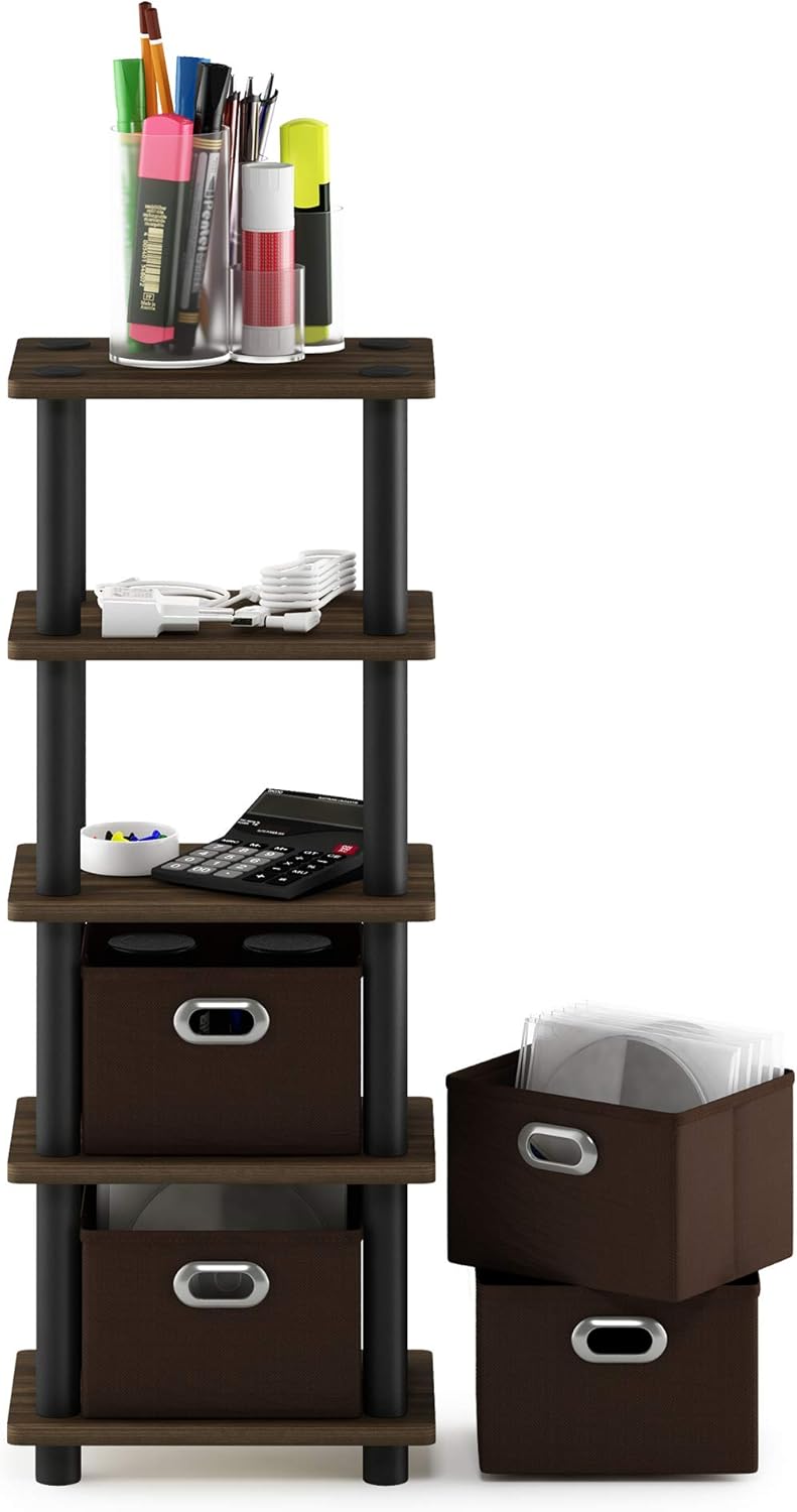 16-Cube Open Storage Shelf, Extra Thick Frame, White, Display & Organization