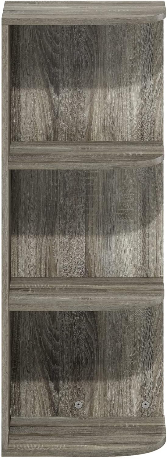 7-Cube Bookshelf, White, Bookcase for Living Room, Bedroom, Home Office