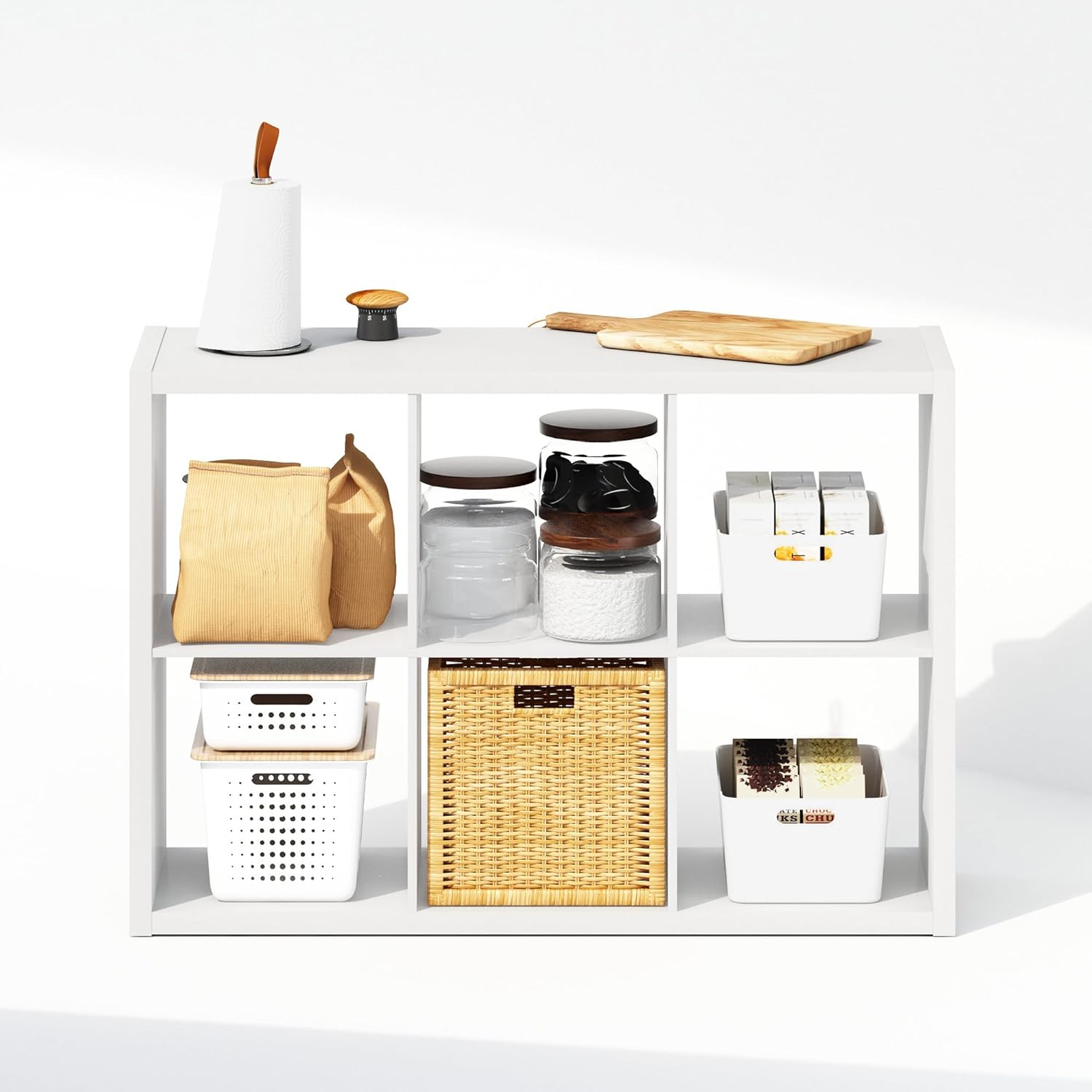 H-Shelf Cube Insert, Fits Extra Thick Cubes, White, Modular Storage Solution