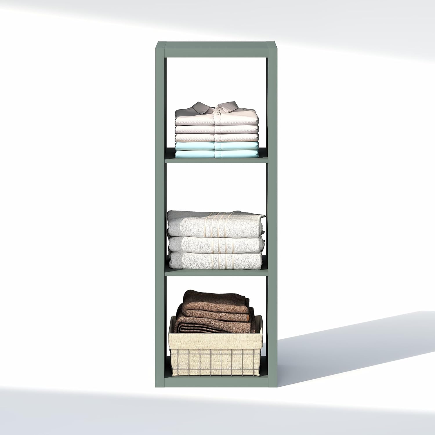 H-Shelf Cube Insert, Fits Extra Thick Cubes, White, Modular Storage Solution