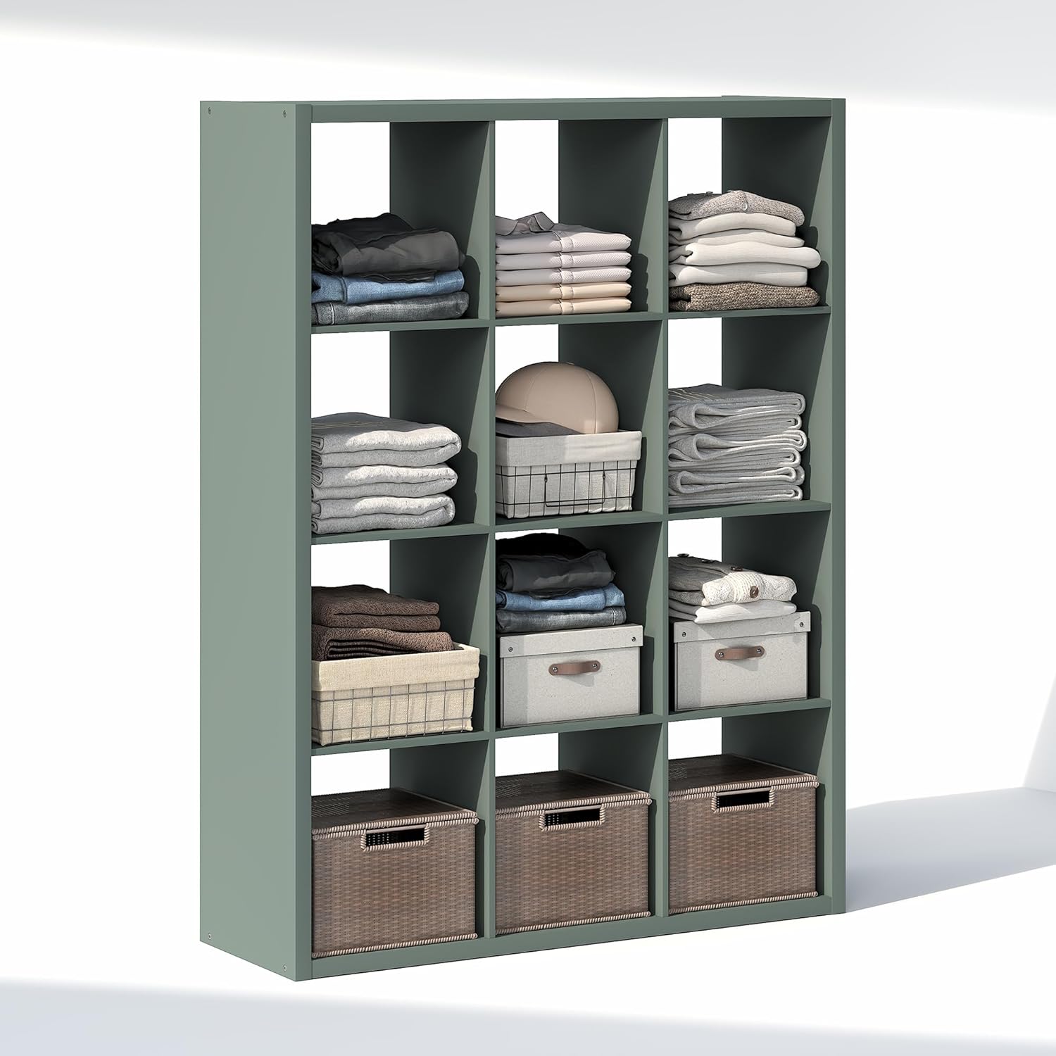 H-Shelf Cube Insert, Fits Extra Thick Cubes, White, Modular Storage Solution