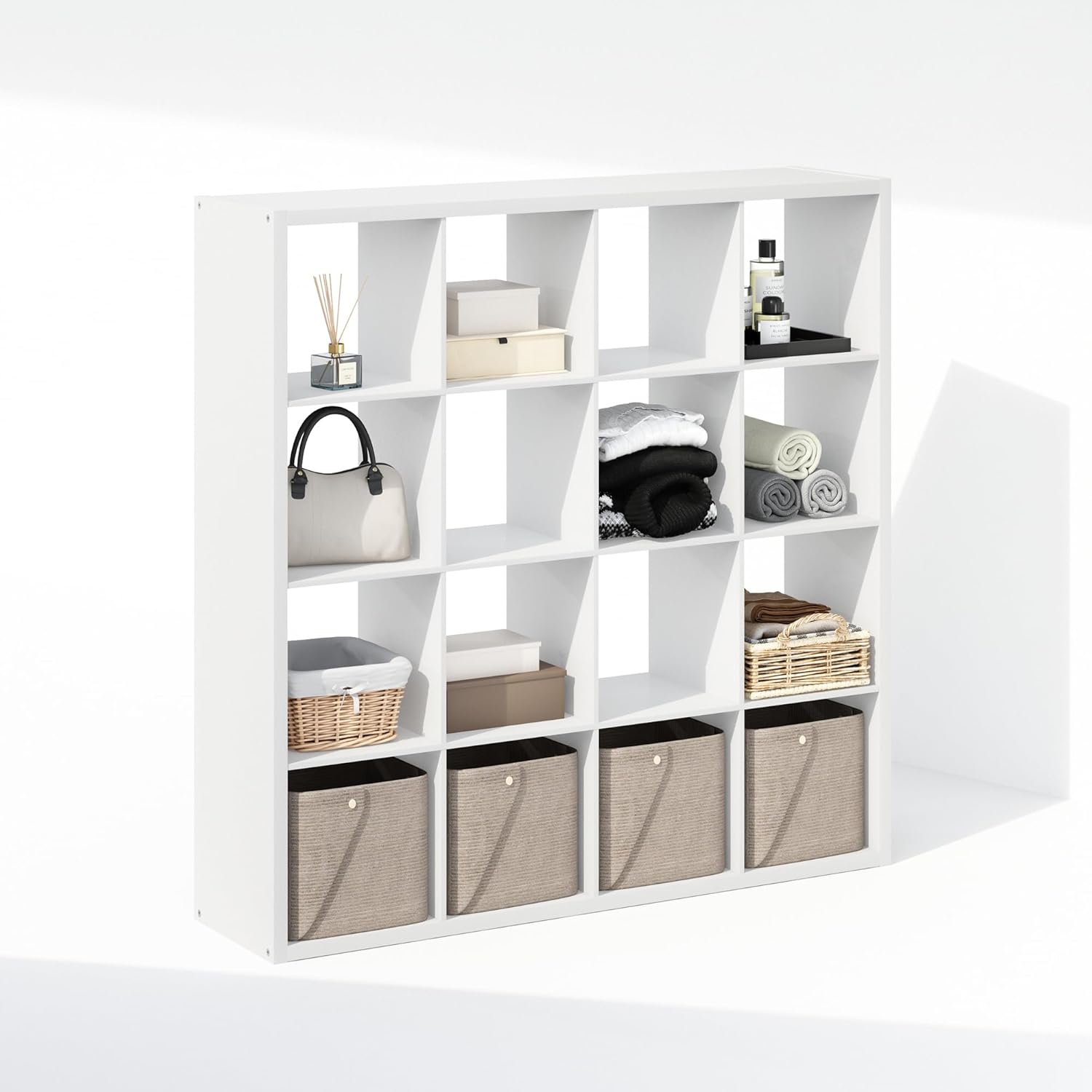 H-Shelf Cube Insert, Fits Extra Thick Cubes, White, Modular Storage Solution