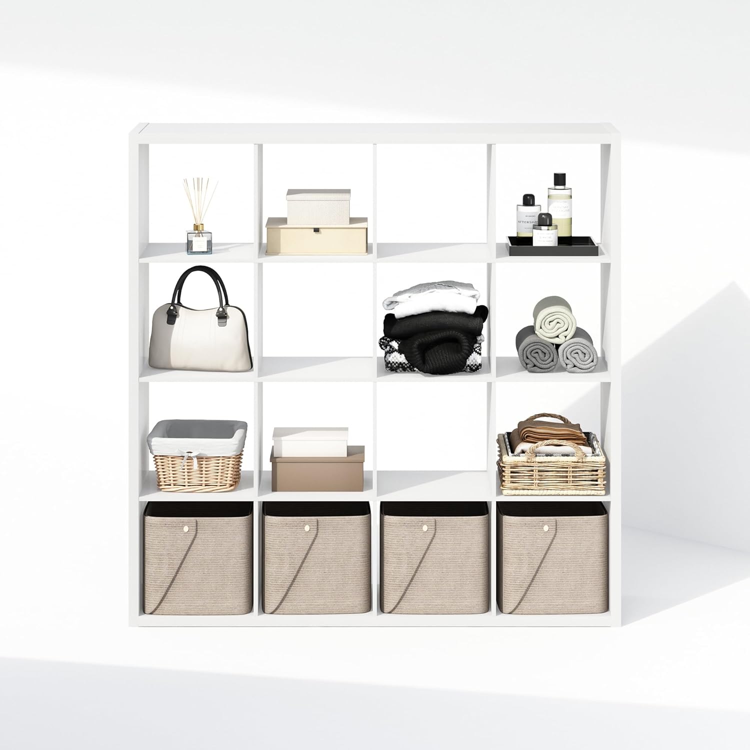 H-Shelf Cube Insert, Fits Extra Thick Cubes, White, Modular Storage Solution