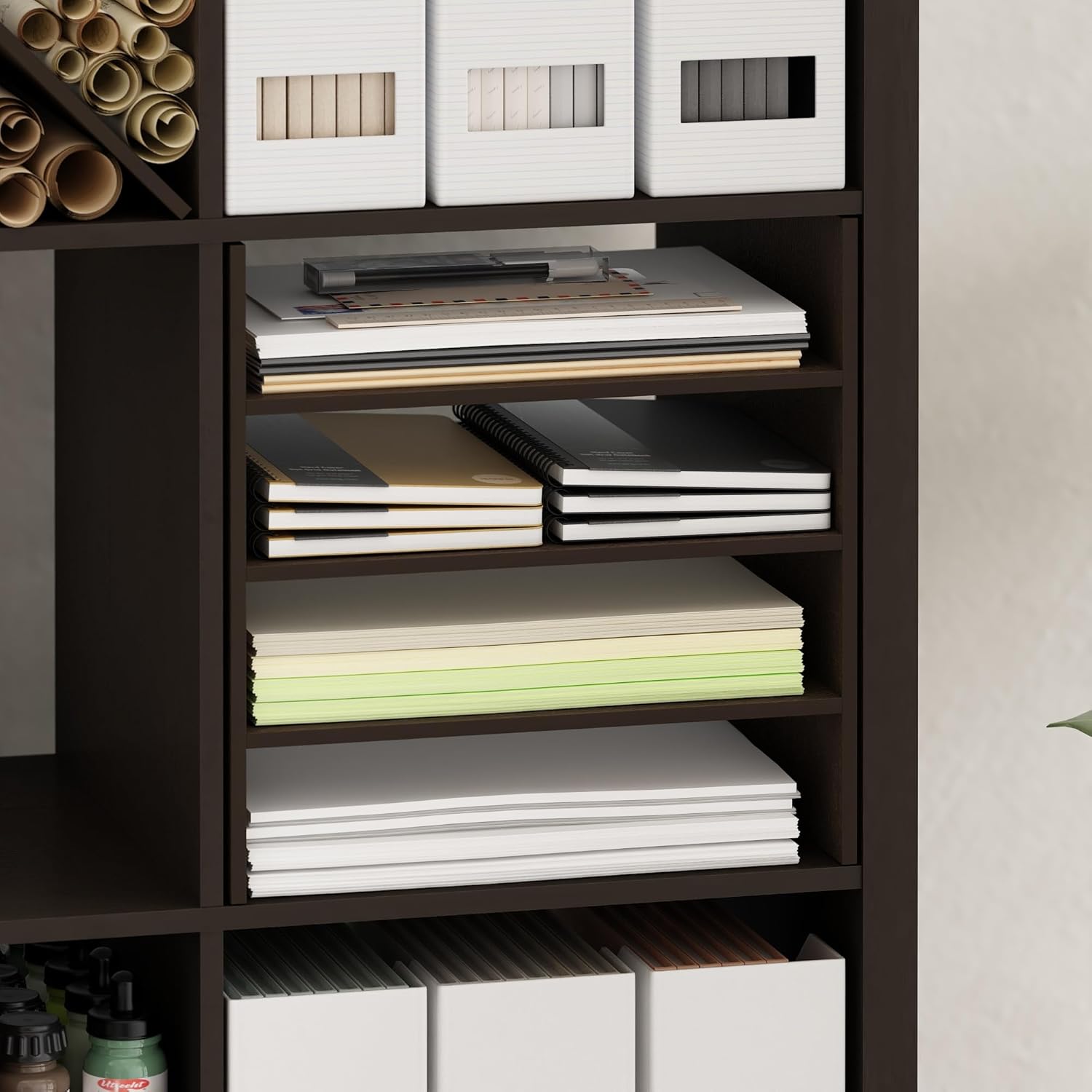 H-Shelf Cube Insert, Fits Extra Thick Cubes, White, Modular Storage Solution