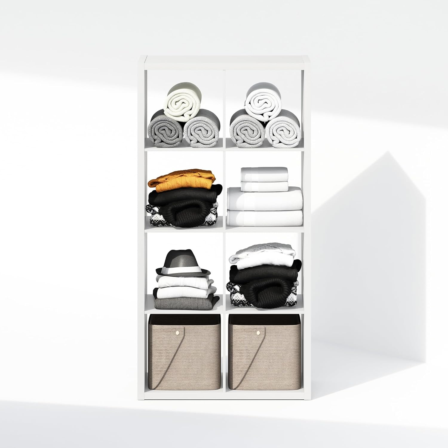 H-Shelf Cube Insert, Fits Extra Thick Cubes, White, Modular Storage Solution
