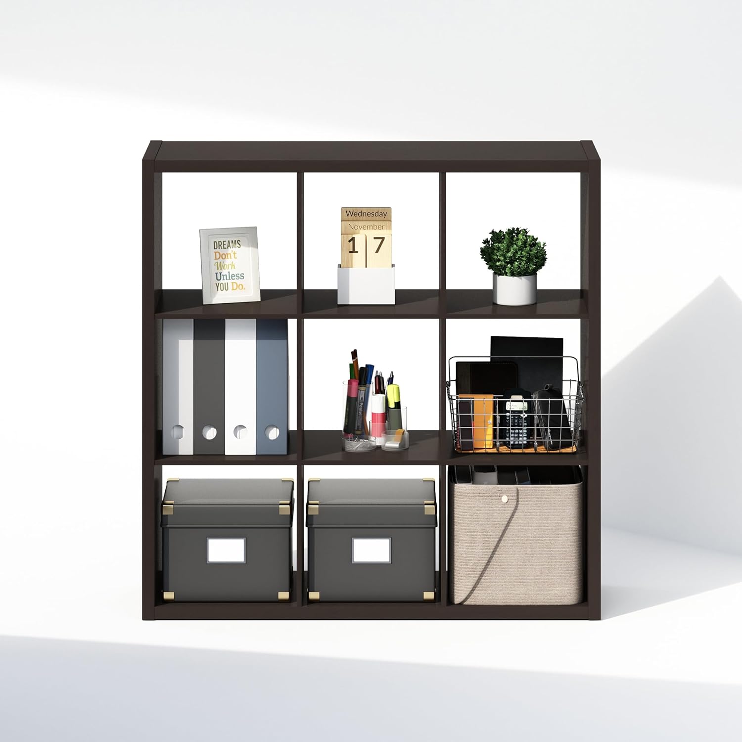 H-Shelf Cube Insert, Fits Extra Thick Cubes, White, Modular Storage Solution