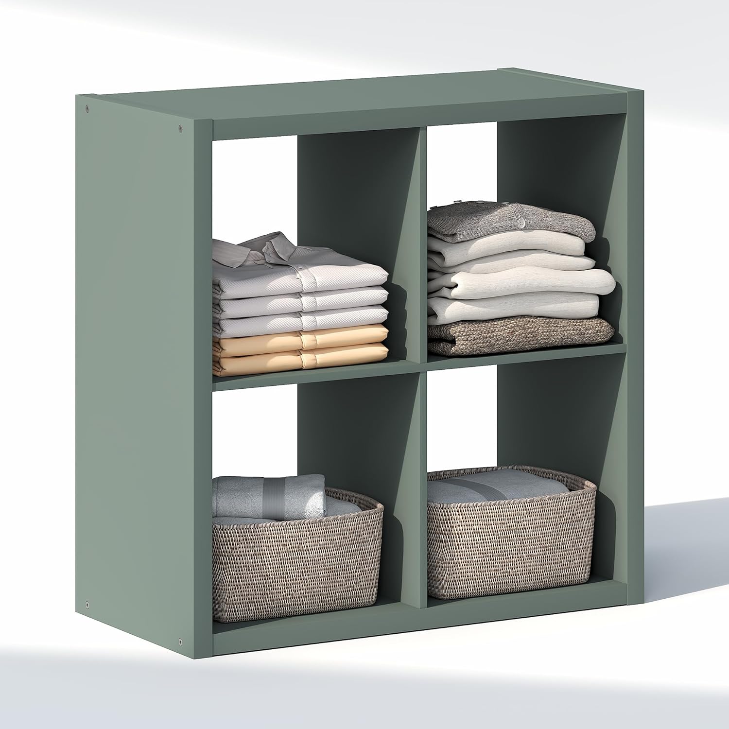 H-Shelf Cube Insert, Fits Extra Thick Cubes, White, Modular Storage Solution