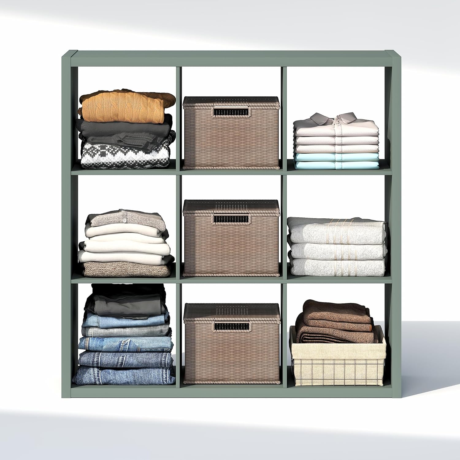 H-Shelf Cube Insert, Fits Extra Thick Cubes, White, Modular Storage Solution