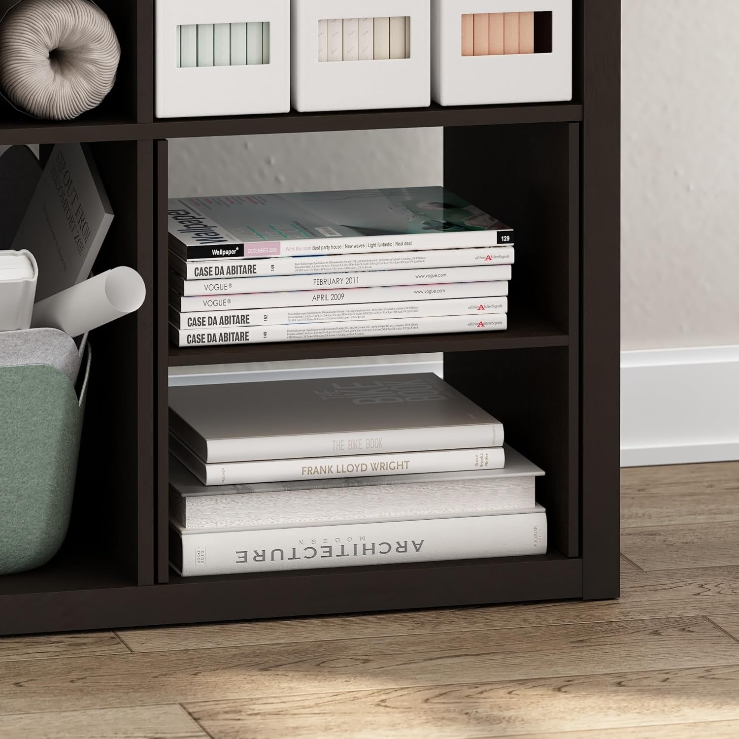 H-Shelf Cube Insert, Fits Extra Thick Cubes, White, Modular Storage Solution