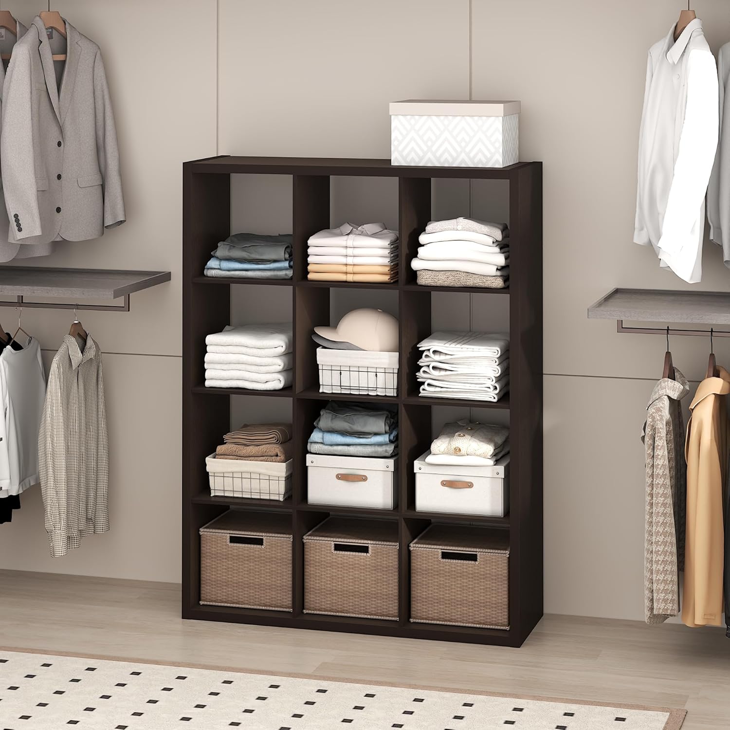 H-Shelf Cube Insert, Fits Extra Thick Cubes, White, Modular Storage Solution