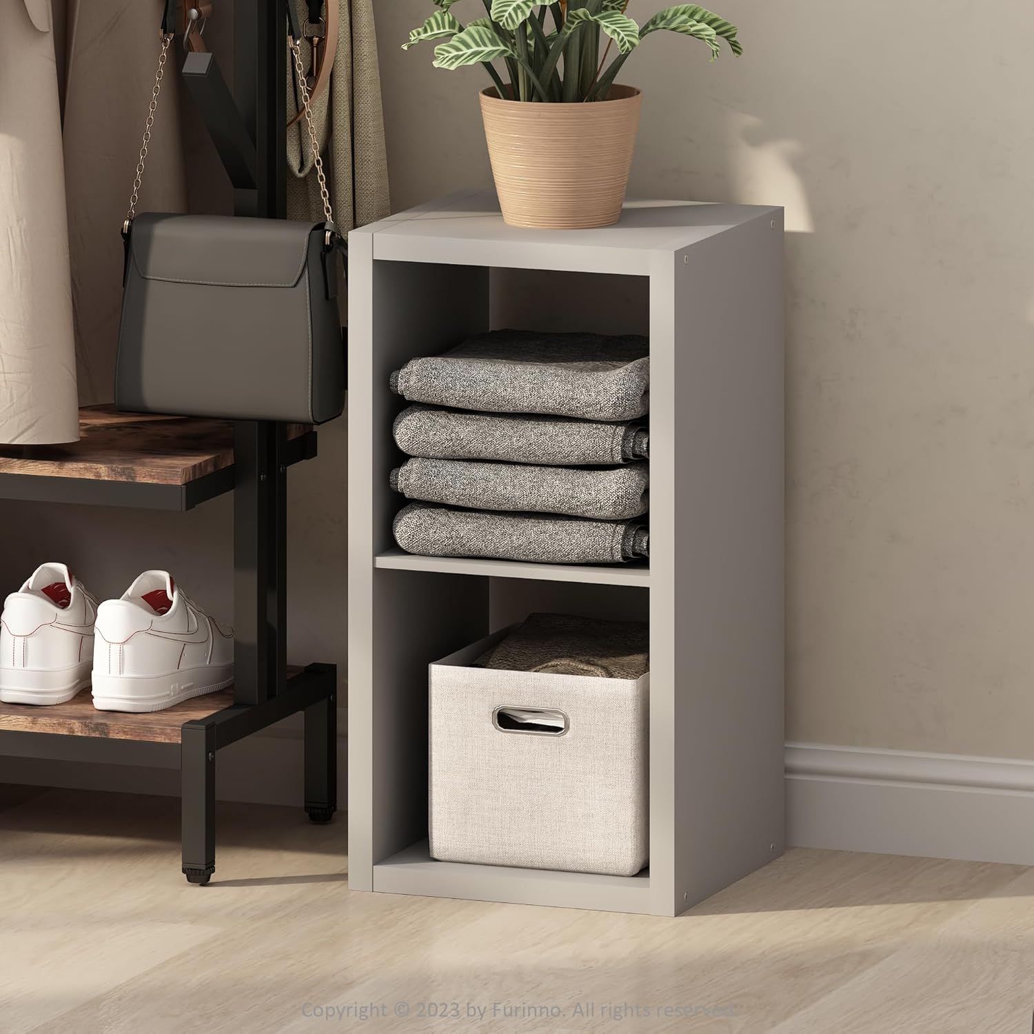 H-Shelf Cube Insert, Fits Extra Thick Cubes, White, Modular Storage Solution