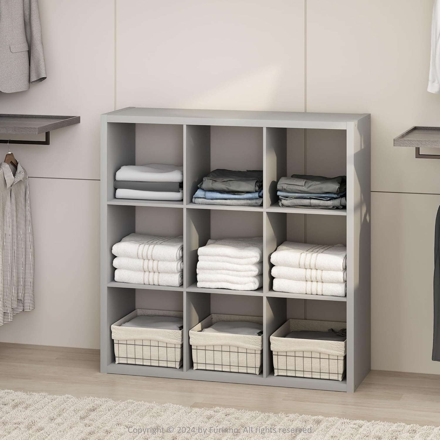 H-Shelf Cube Insert, Fits Extra Thick Cubes, White, Modular Storage Solution
