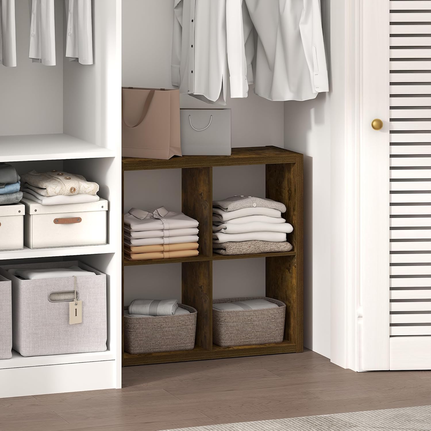 H-Shelf Cube Insert, Fits Extra Thick Cubes, White, Modular Storage Solution