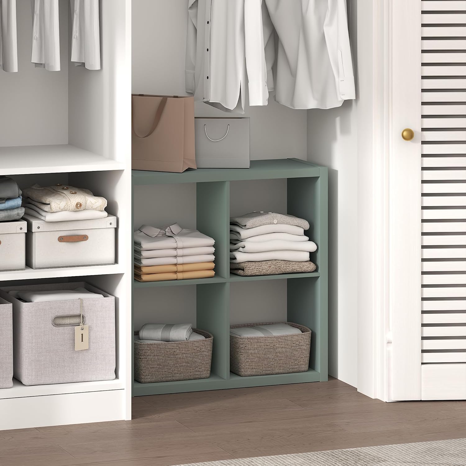 H-Shelf Cube Insert, Fits Extra Thick Cubes, White, Modular Storage Solution